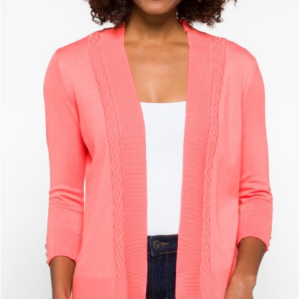 Stitch Fix LETY & ME Beckett Wide Rib Button Detail Cardigan